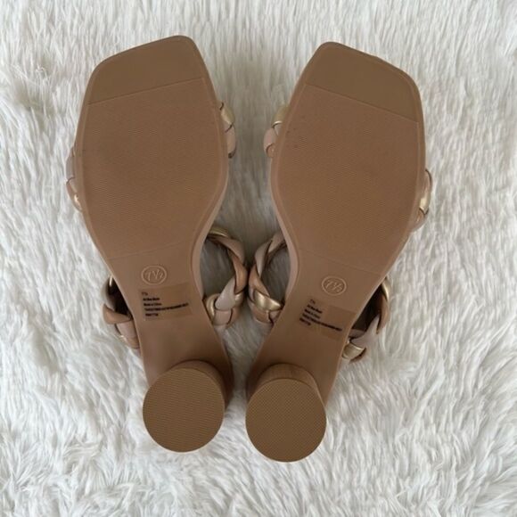 NWT Women's Braided/Woven‎ Mule Heels 7 1/2 - Picture 6 of 11